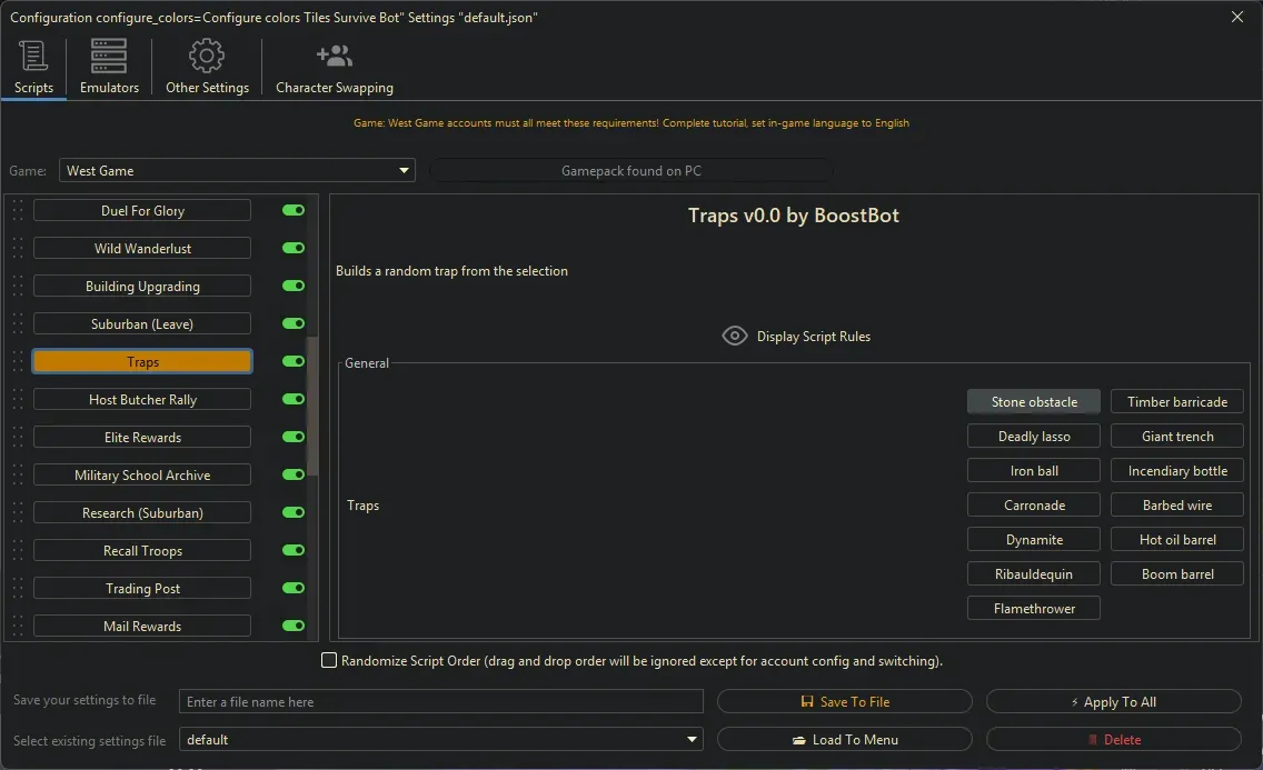 West Game Bot - Museum (West Annals)