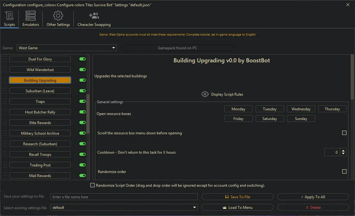 West Game Bot - Hero Chest